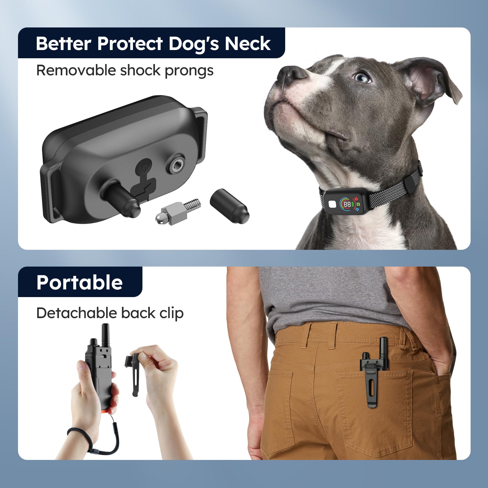 Ming Yun waterproof dog collar ready for all-weather play