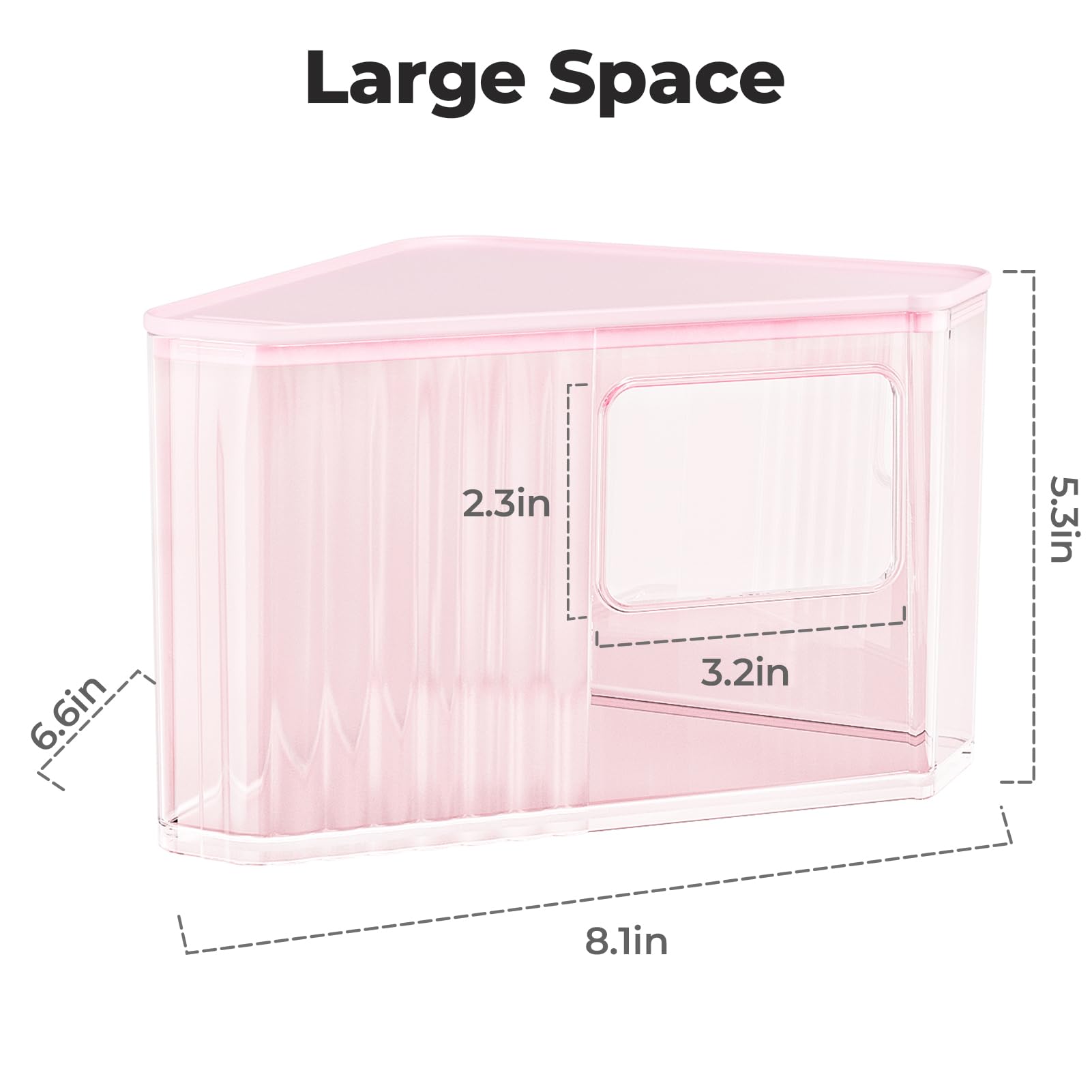 miniandmoe hamster-sand-bath-container interior-amplio, ideal para arena y bandeja.