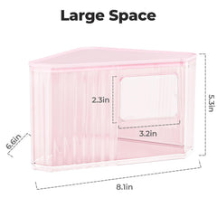 miniandmoe hamster-sand-bath-container interior-amplio, ideal para arena y bandeja.