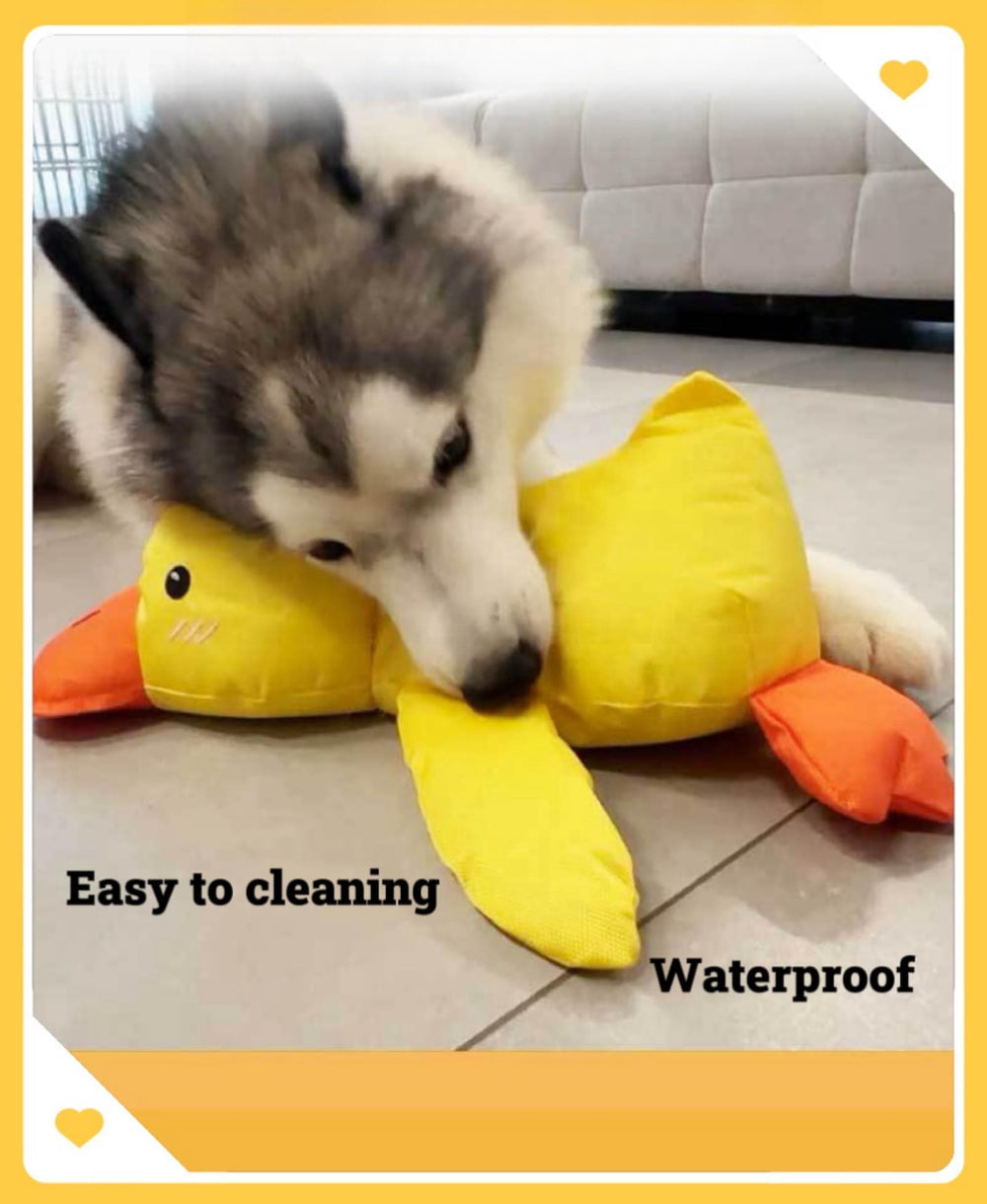 Minnko mellow duck toy oxfordcloth yellow durable and easy-care