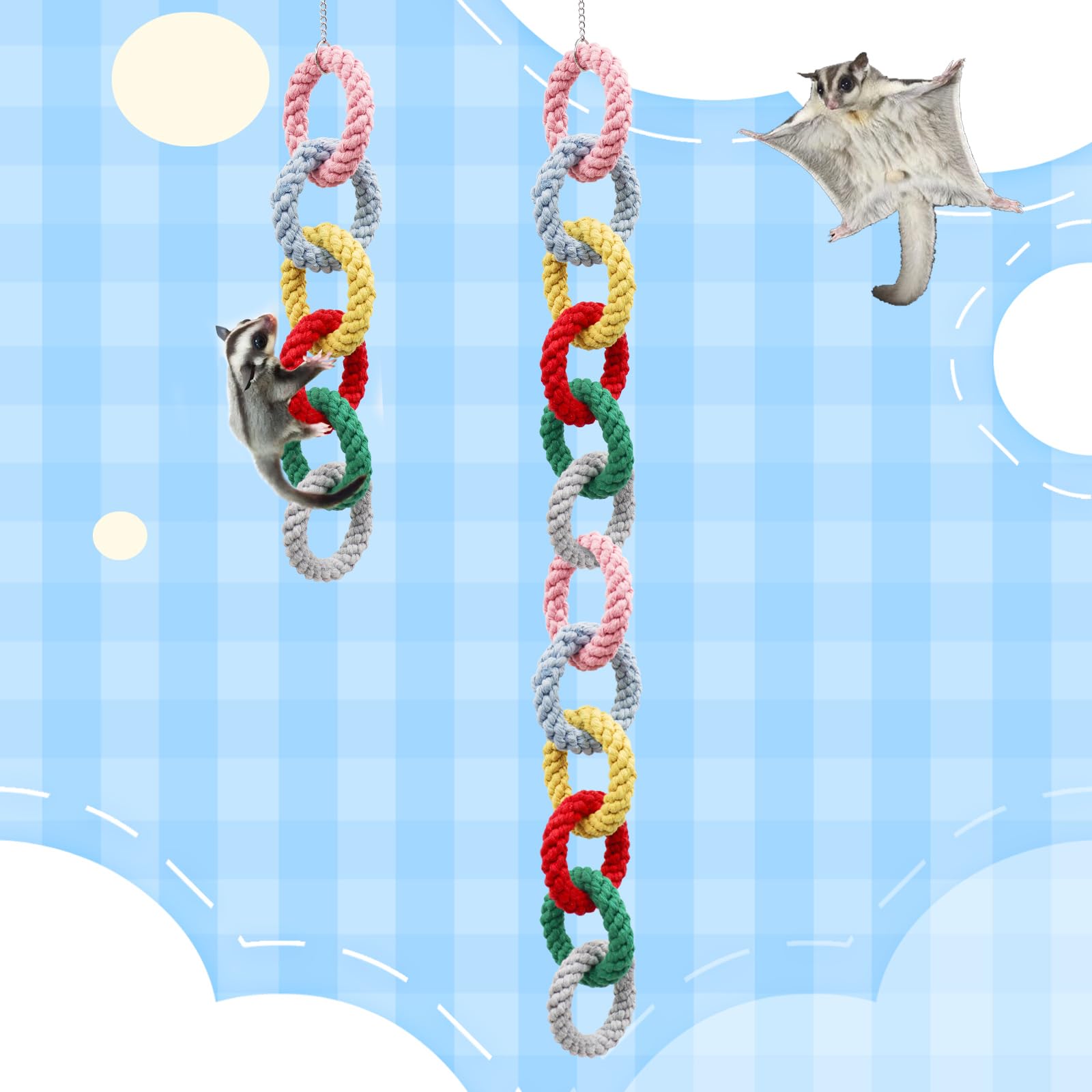 MinrzPet small pet exercise toy suitable for sugar gliders, rats, birds in cages.