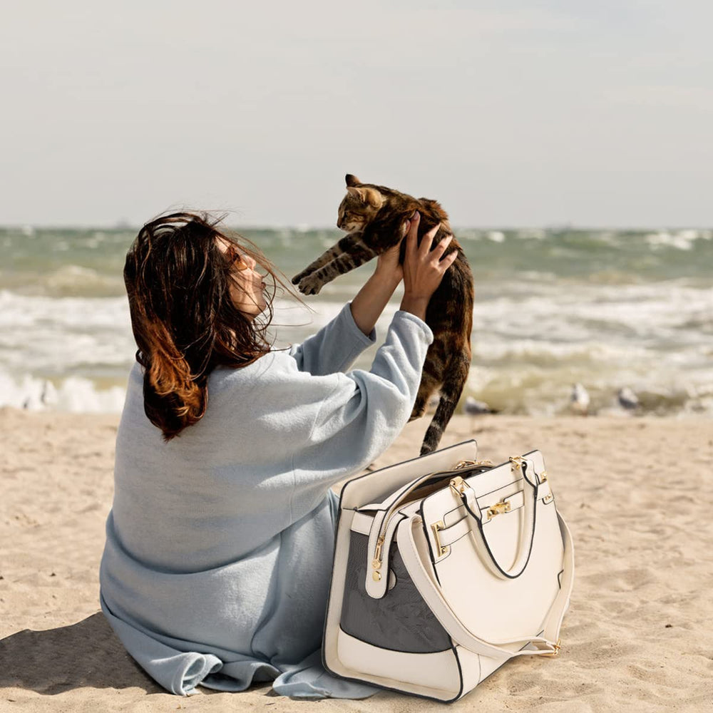 Minsong dimensions 40cm x 28cm x 18cm indicate compact pet support