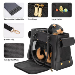 Minsong fashion pet carrier bottom pad detail demonstrates stable support for pets