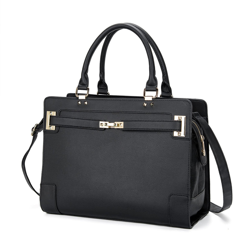 Minsong fashion pet carrier exterior view shows stylish PU leather tote for travel