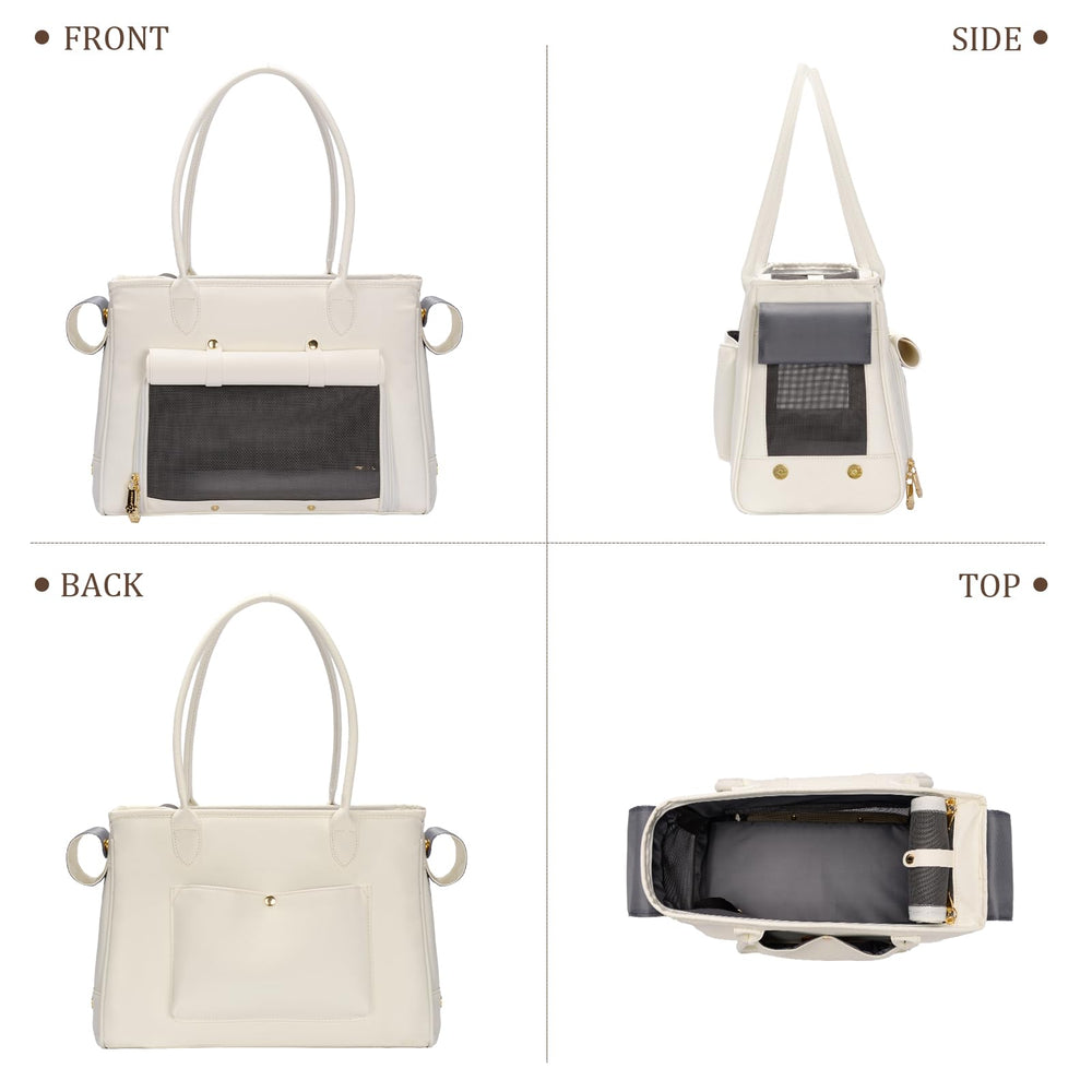 Minsong fashion pet carrier PU material closeup emphasizes durable soft exterior