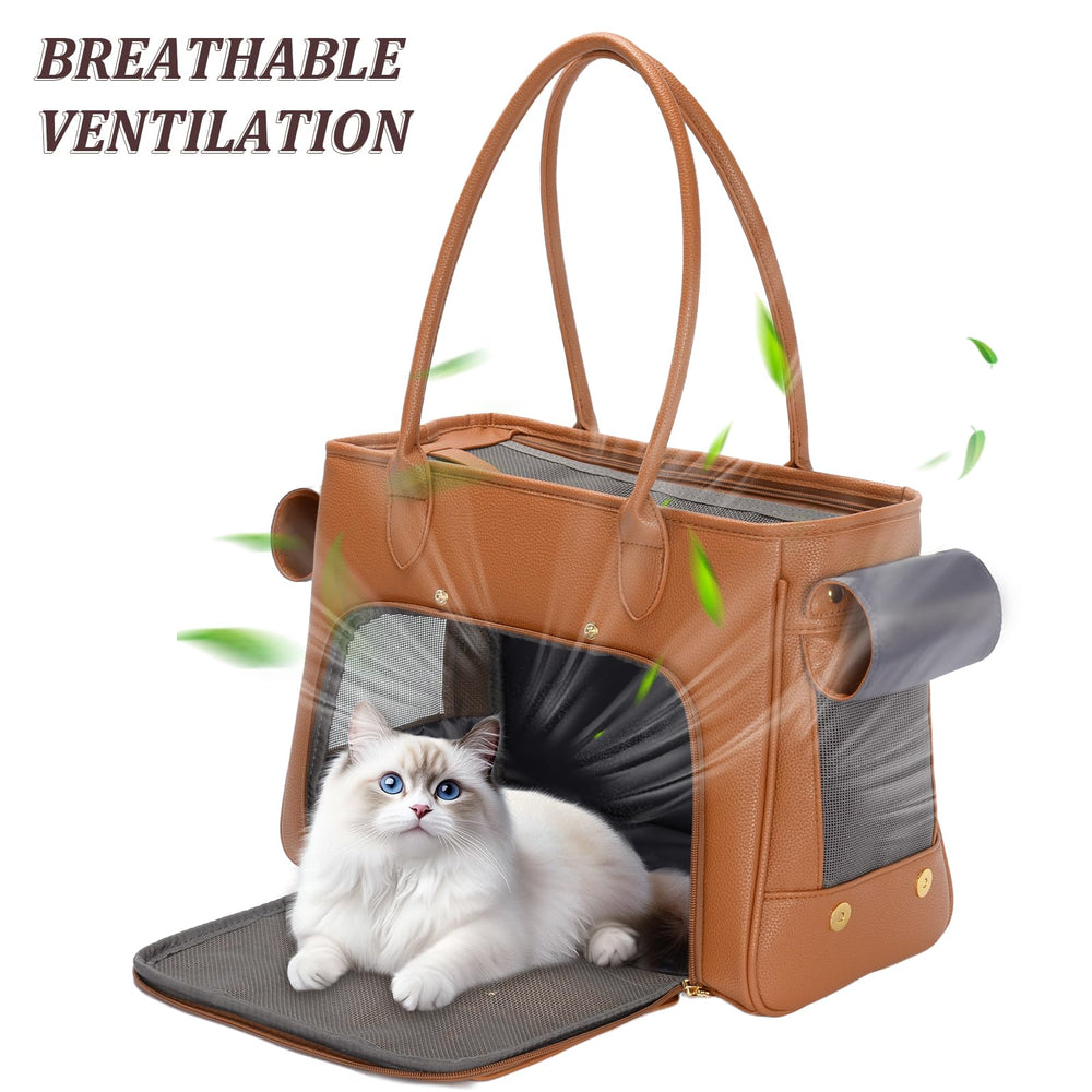 Minsong fashion pet carrier purse large pockets store essentials