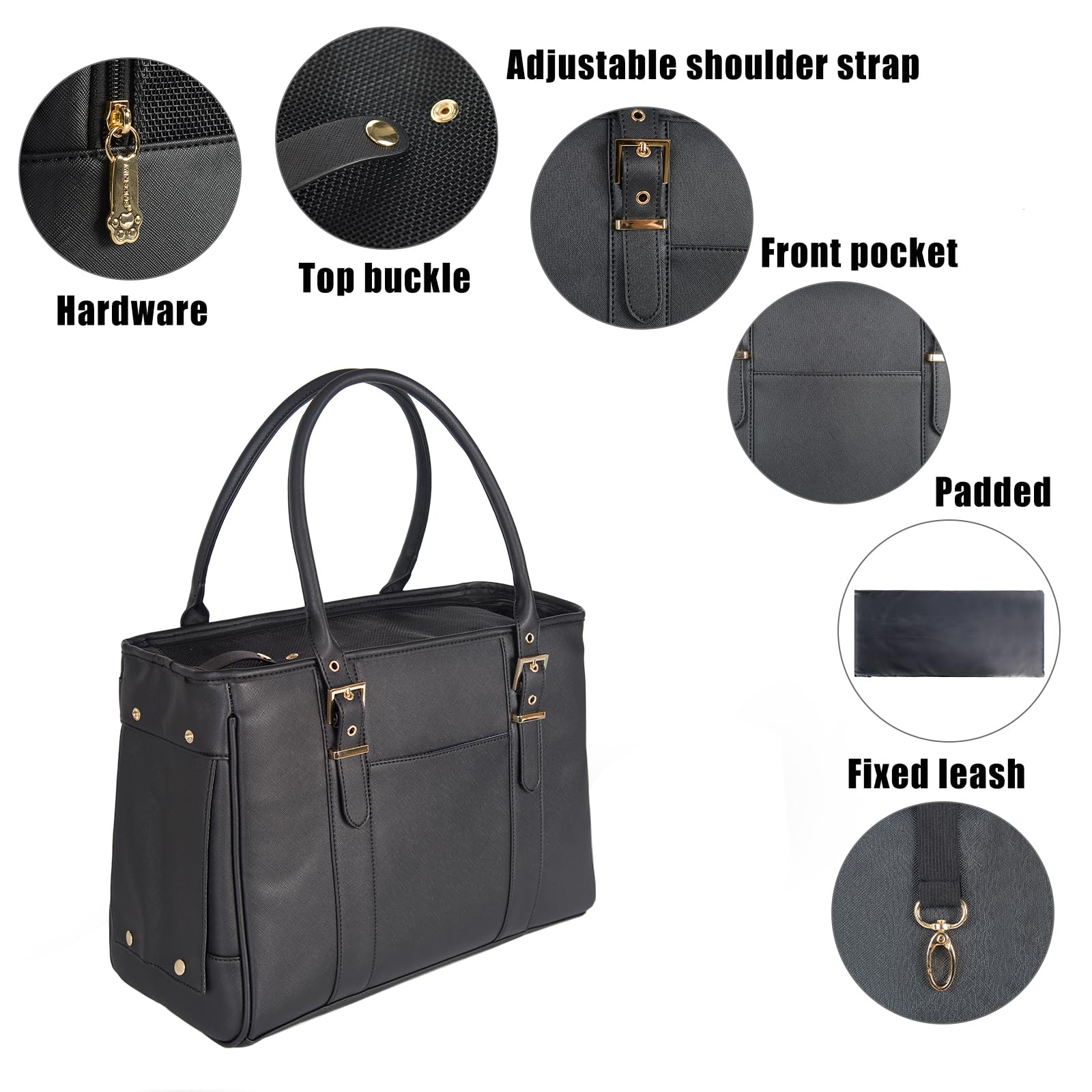 Minsong fashion pet carrier ventilation mesh detail: airflow for pet comfort.