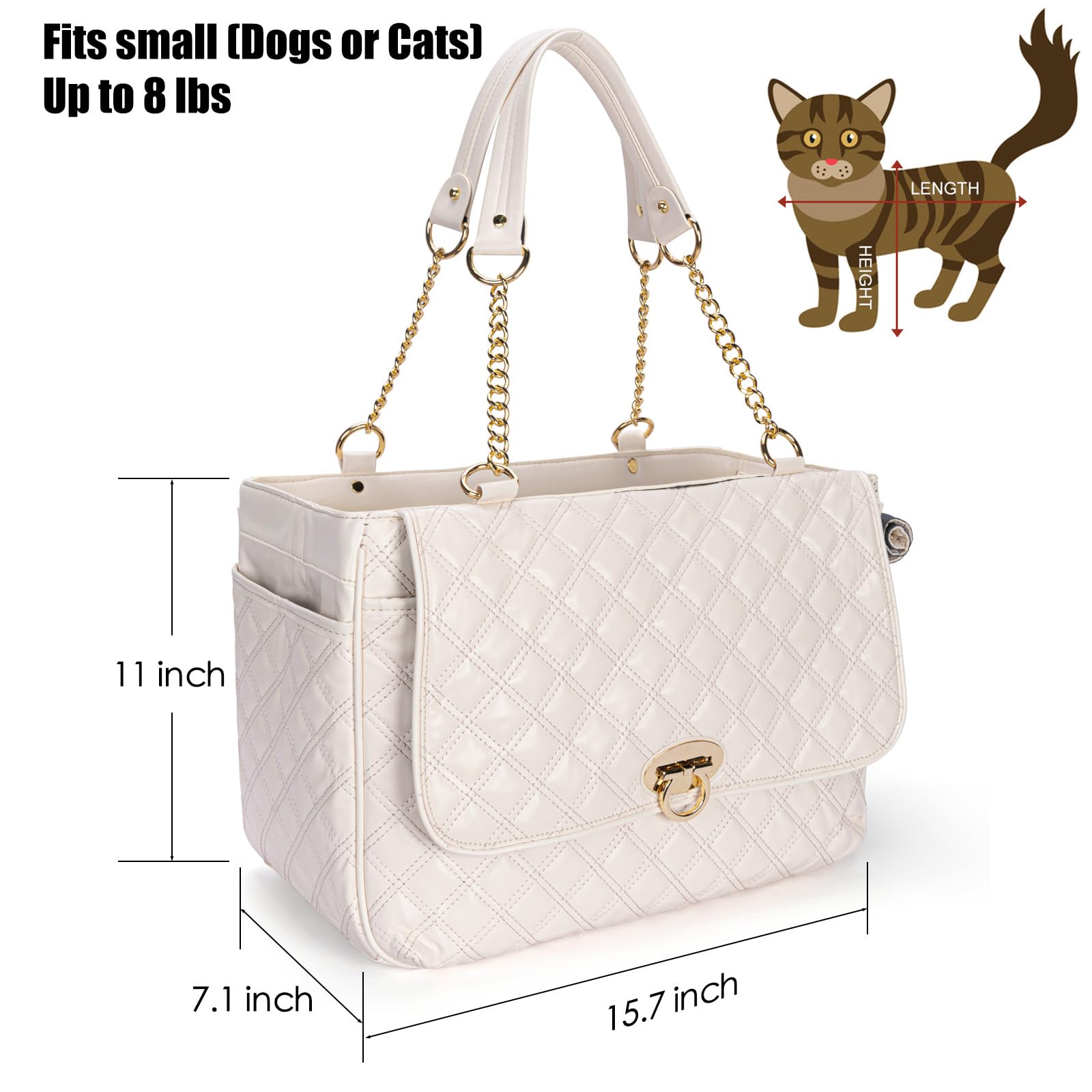 Minsong leather pet carrier side detail highlights durable waterproof PU leather and easy maintenance.