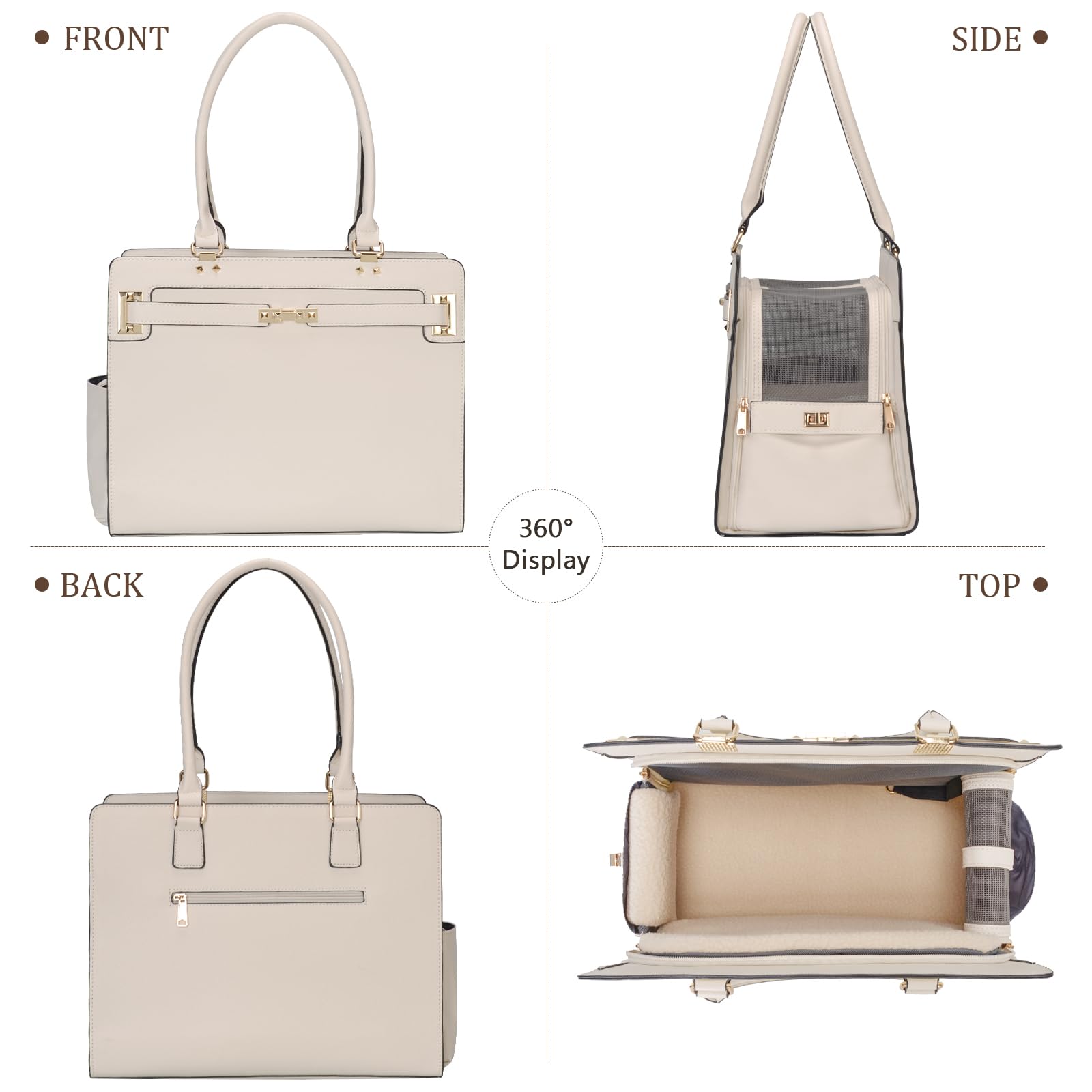 Minsong spacious interior emphasizes comfortable lay-flat space for tiny breeds