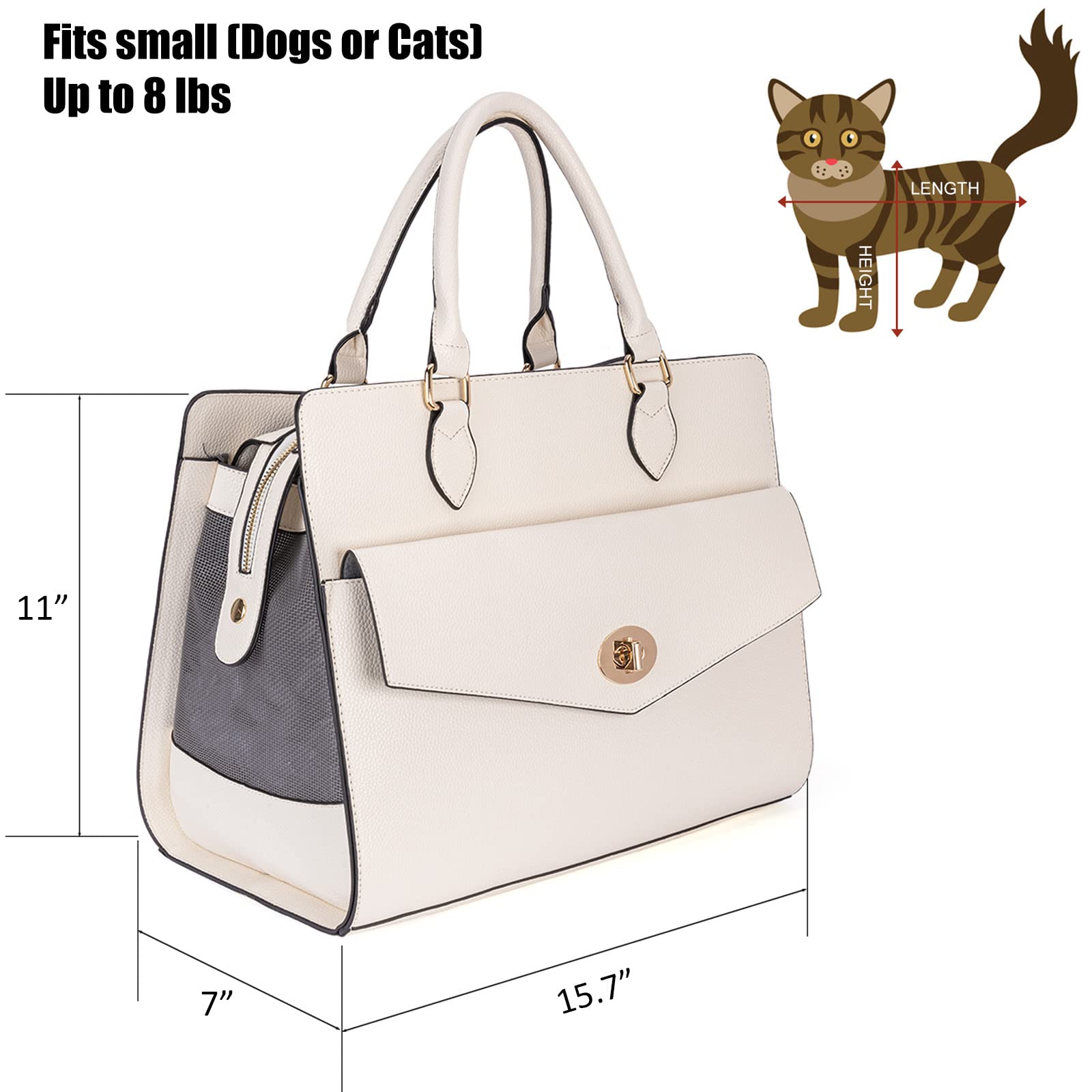 Minsong pet carrier purse with detachable shoulder strap for versatile carry.