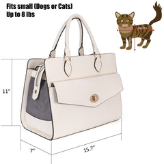 Minsong pet carrier purse with detachable shoulder strap for versatile carry.