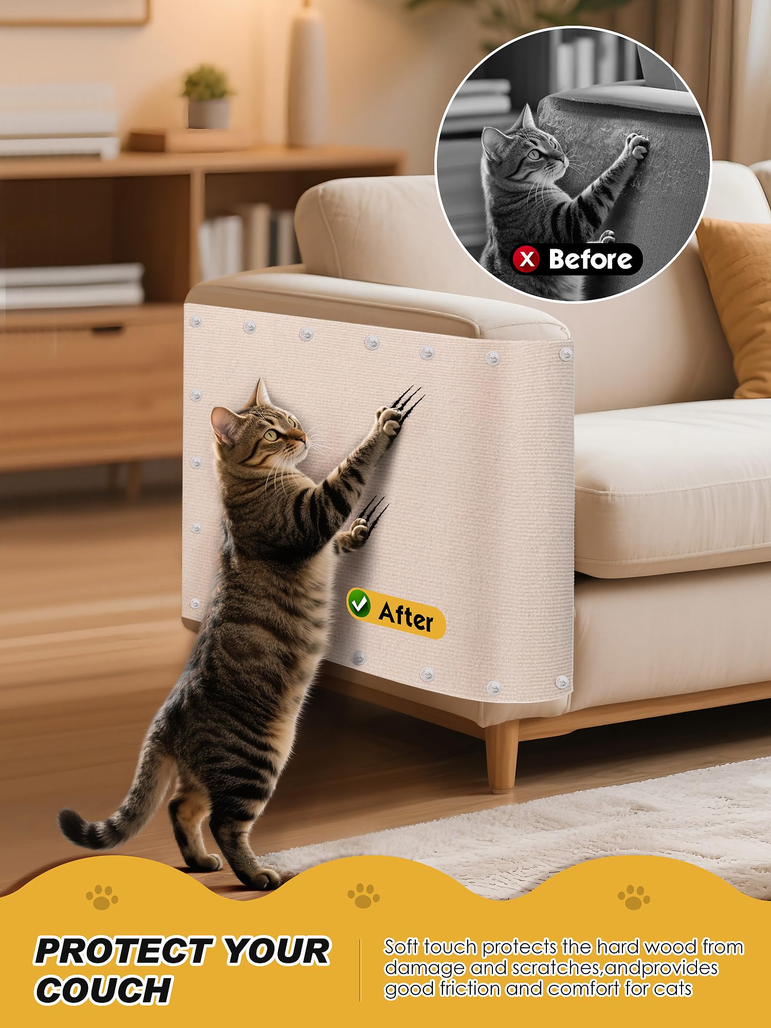 Minyii scratch mat trim-to-fit design allows edge-by-edge customization.
