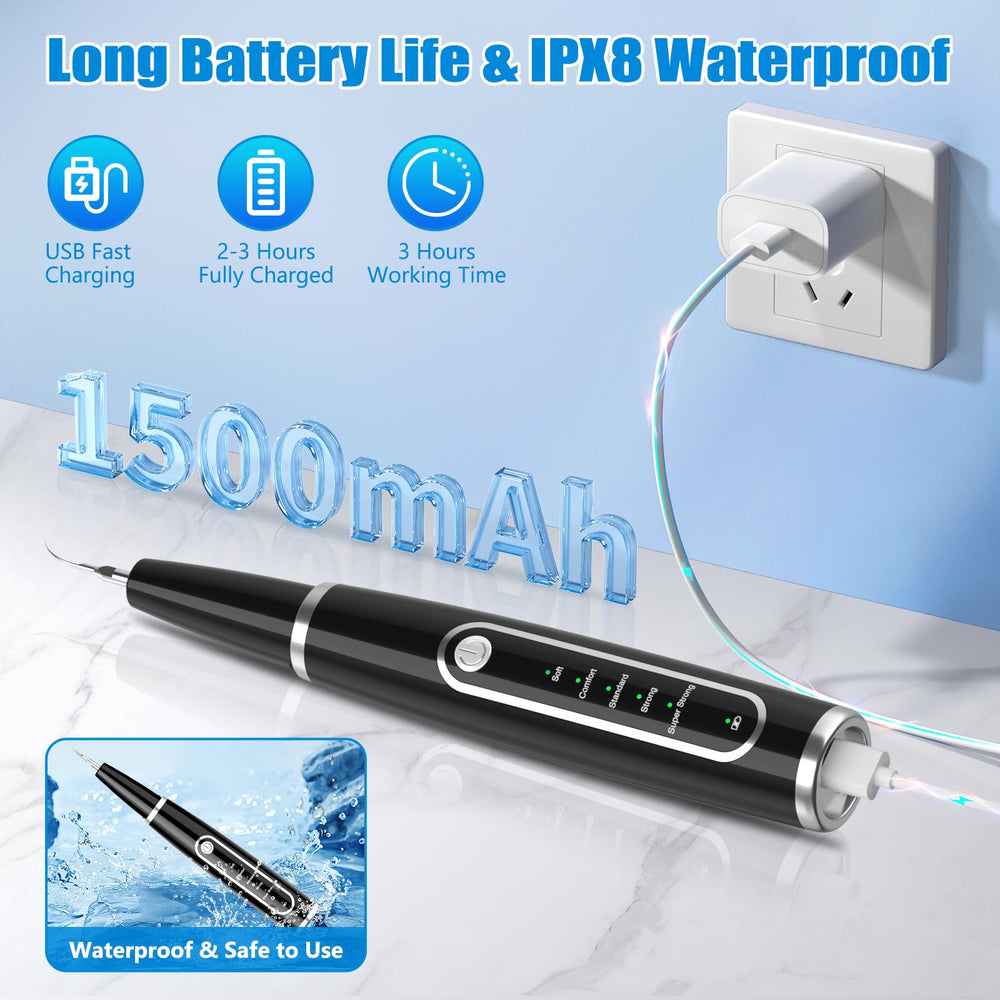 MIONJO dog tartar remover USB-C charging for quick, flexible power on demand.
