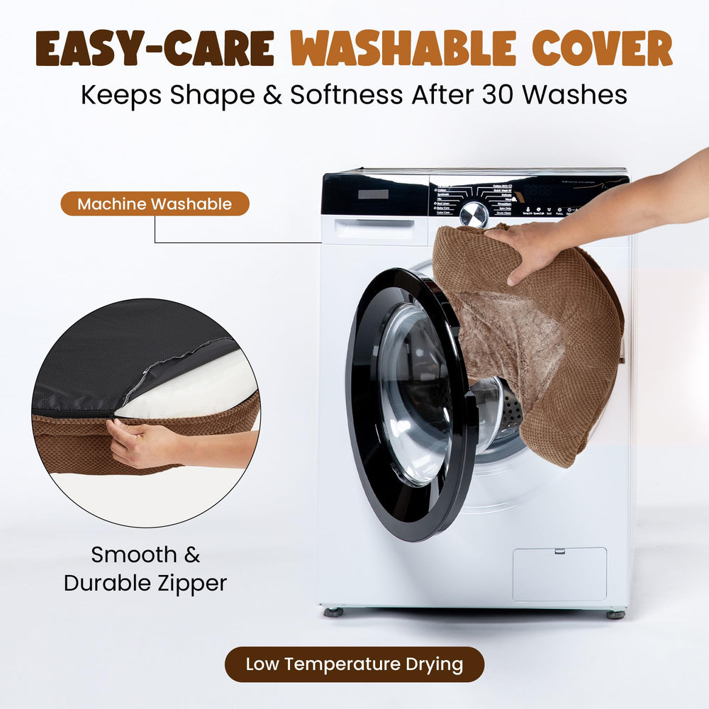 Miorun anti-anxiety dog bed removable cover for quick washing