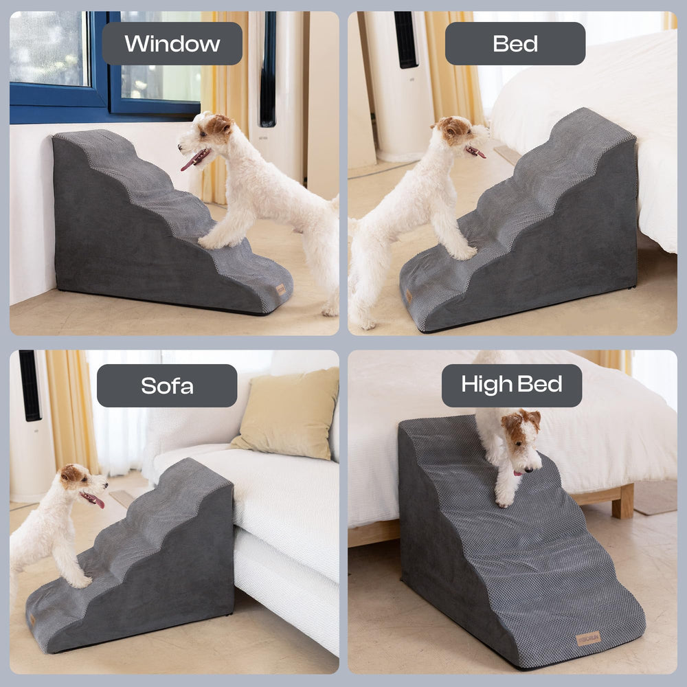 Miorun 5-step design highlighting wide steps for safe ascent.