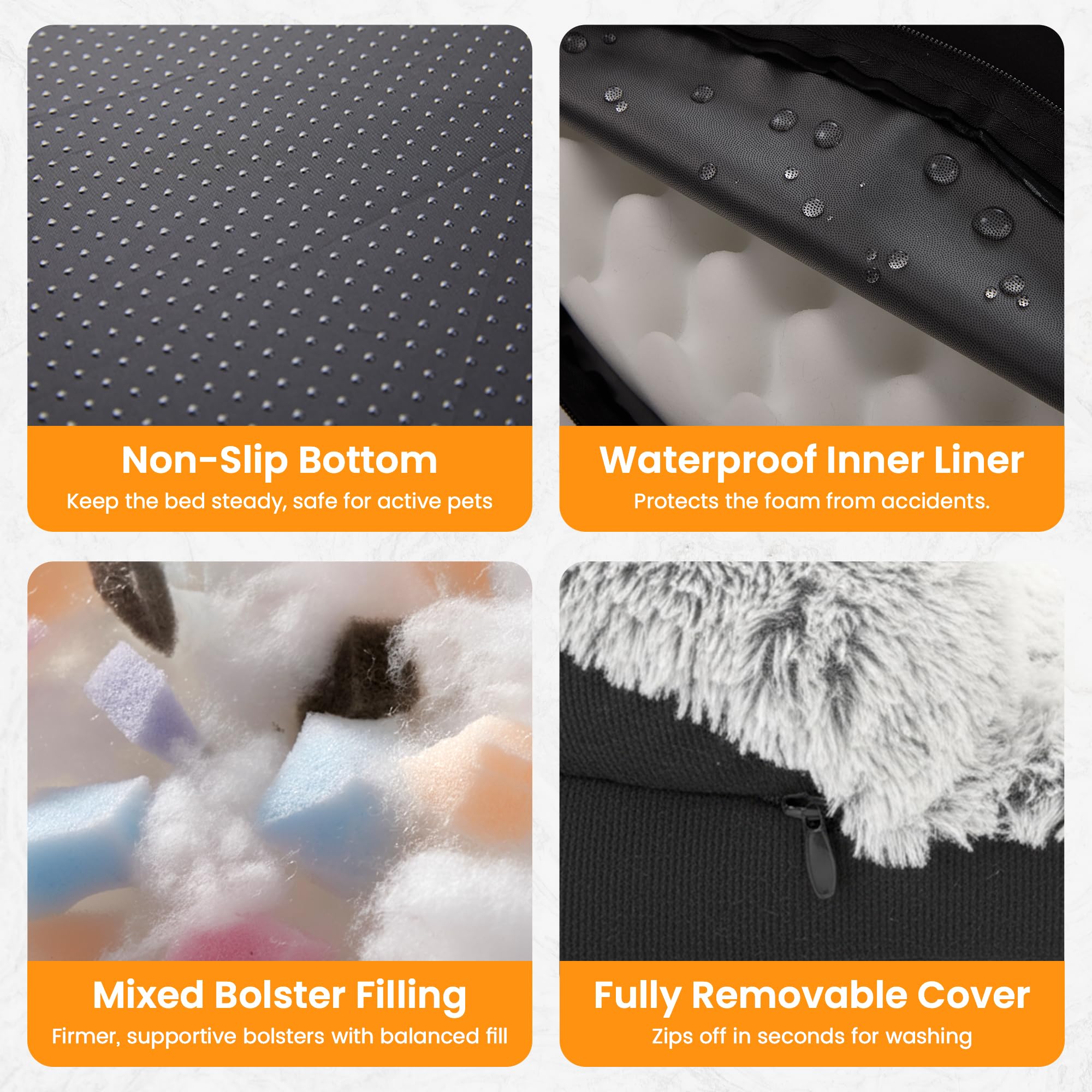 Miorun fluffy-bed-boucle-fabric-durability blends with home décor and resists wear