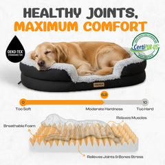 Miorun fluffy-bed-egg-crate-foam-base distributes weight for pressure relief during naps