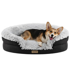 Miorun fluffy-orthopedic-dog-bed-plush-top offers ultra-soft comfort for settled evenings