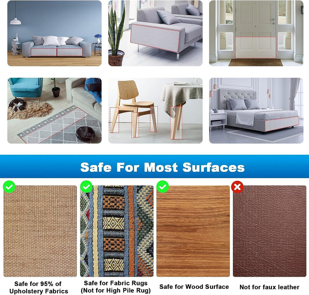 Mioule thickened-glue cat protector adheres securely to various furniture surfaces.