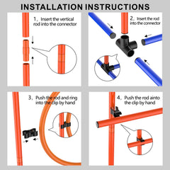mioule weave poles dog agility layout offers varied obstacle sequences for training.