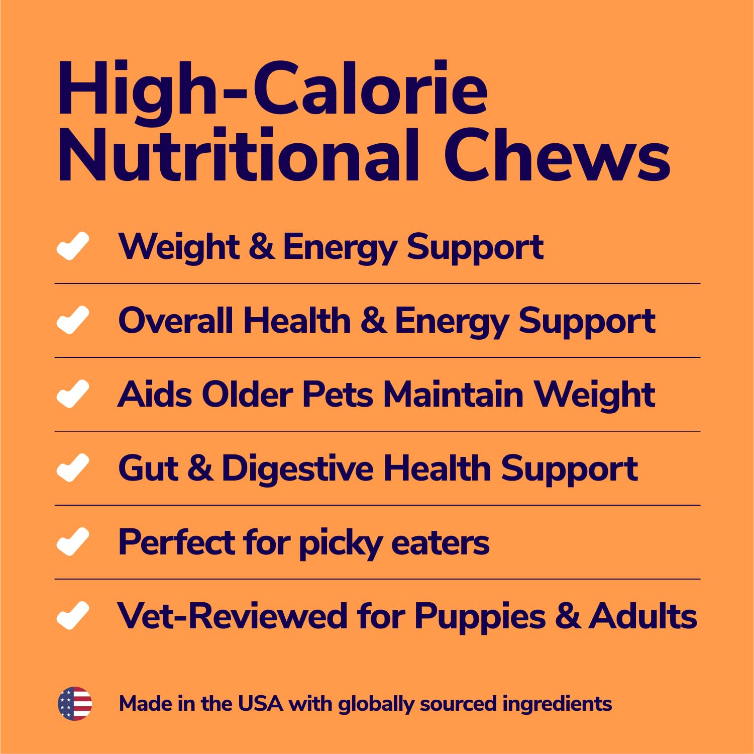Miracle Vet dog weight gainer chews serving portion shows measured daily serving