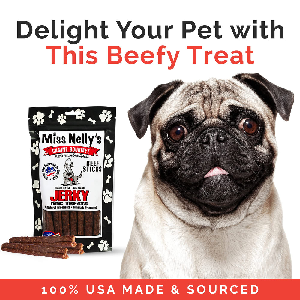 Miss Nelly's ingredients highlight beef, chicken, and liver for tasty protein.