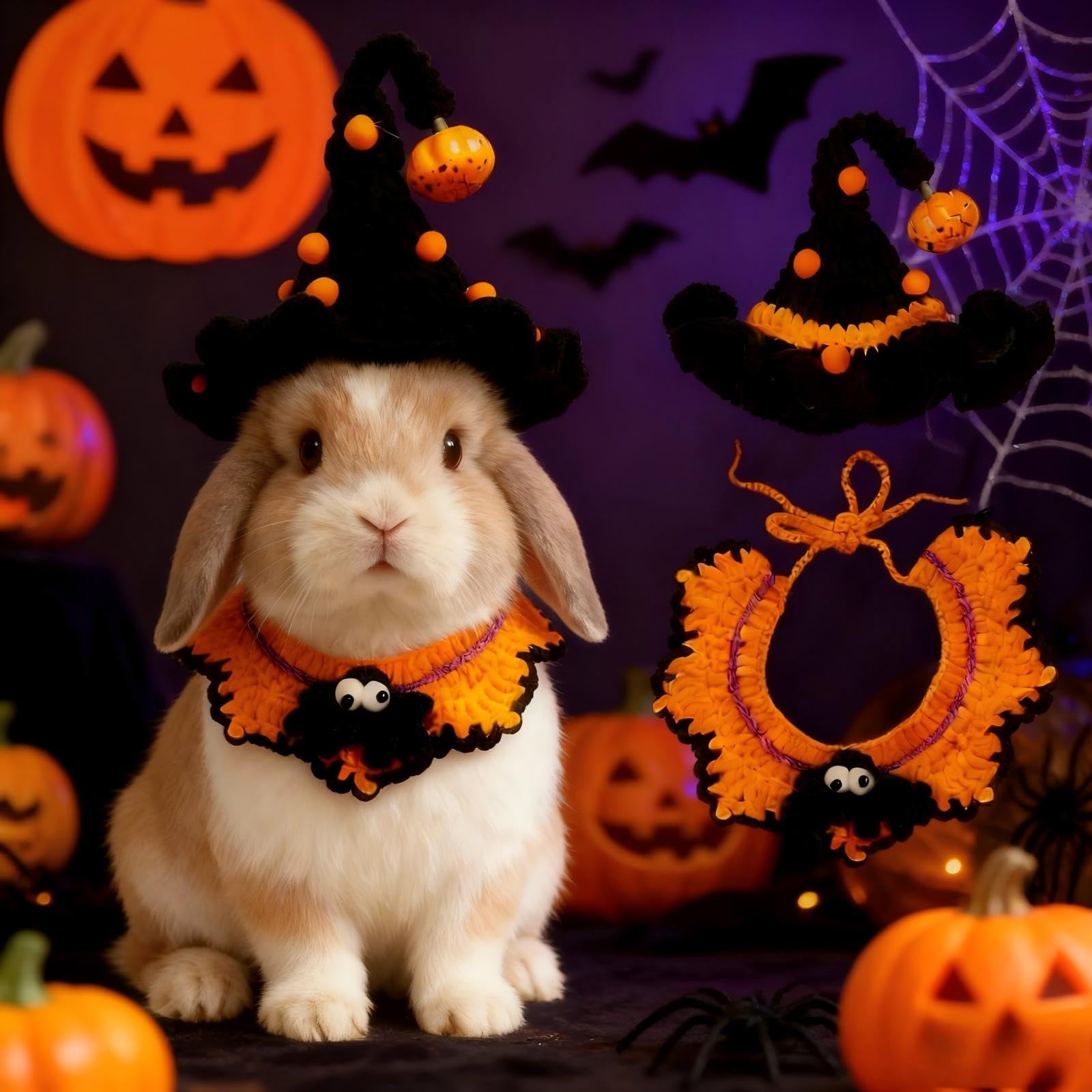 MITOCAPY hand-knit pet costume texture in cozy knit.