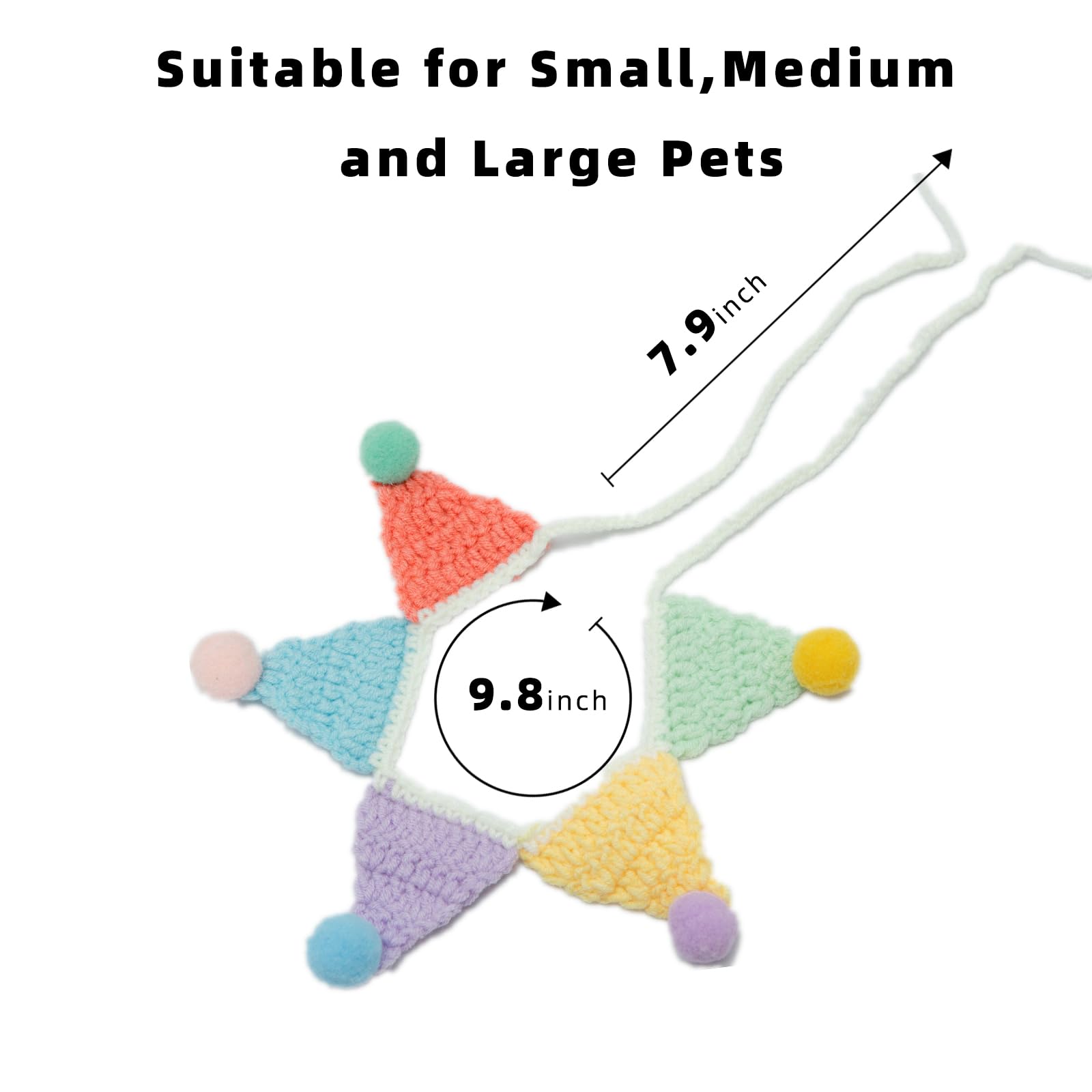 MITOCAPY package includes bandana and unicorn hat—easy dressing for pets.