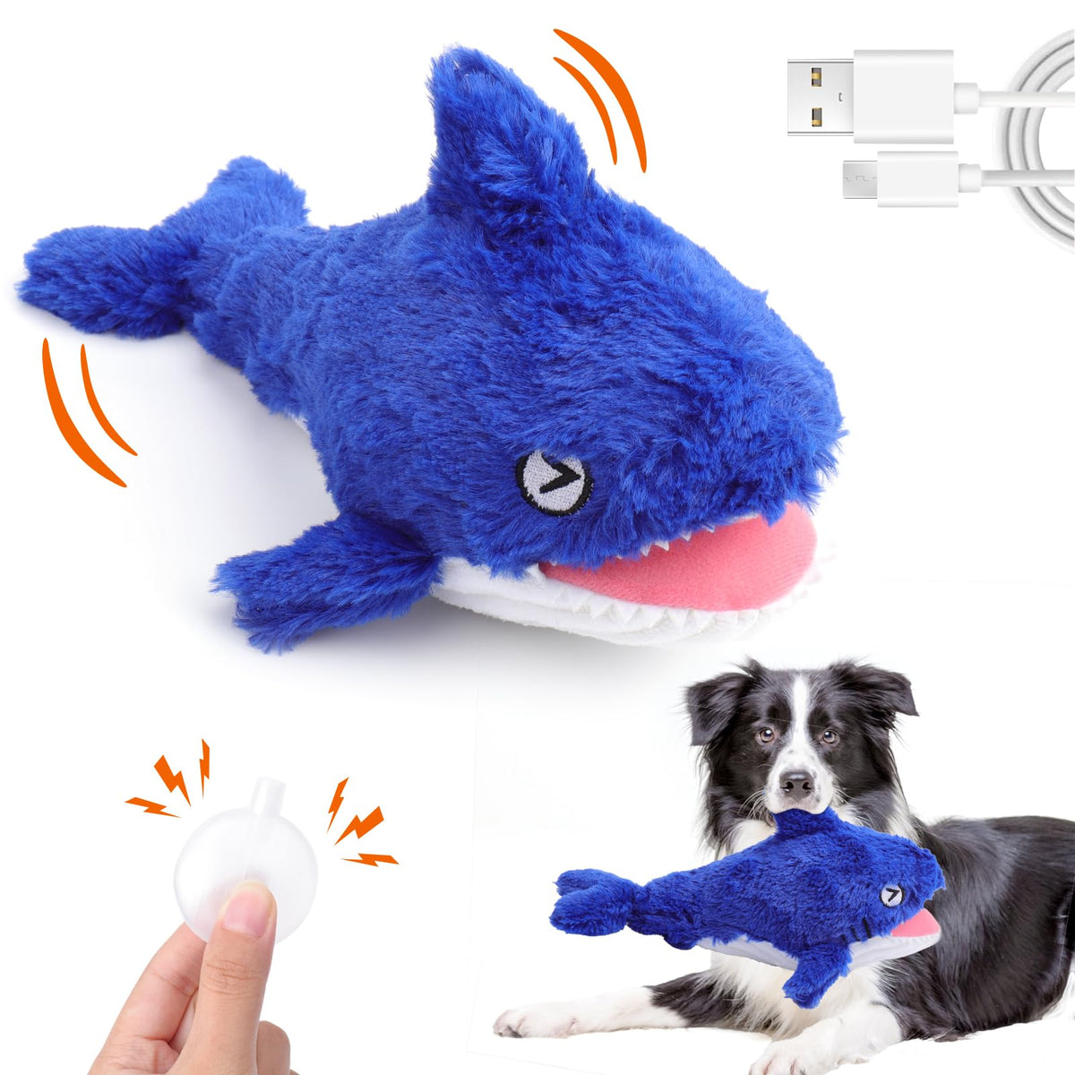 Mity Rain 2in1 interactive shark toy ready for indoor play and engagement.