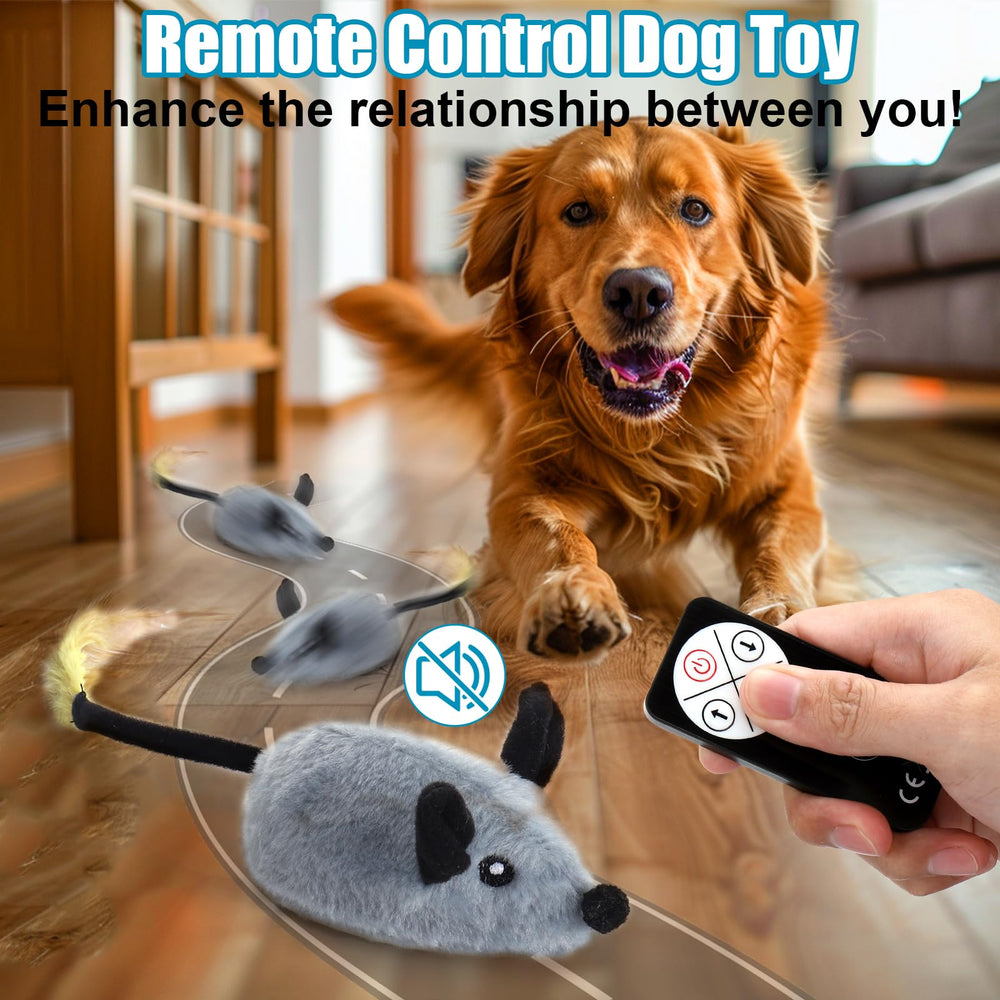 Mity rain extended-tail dog toy mimics real motion for active play