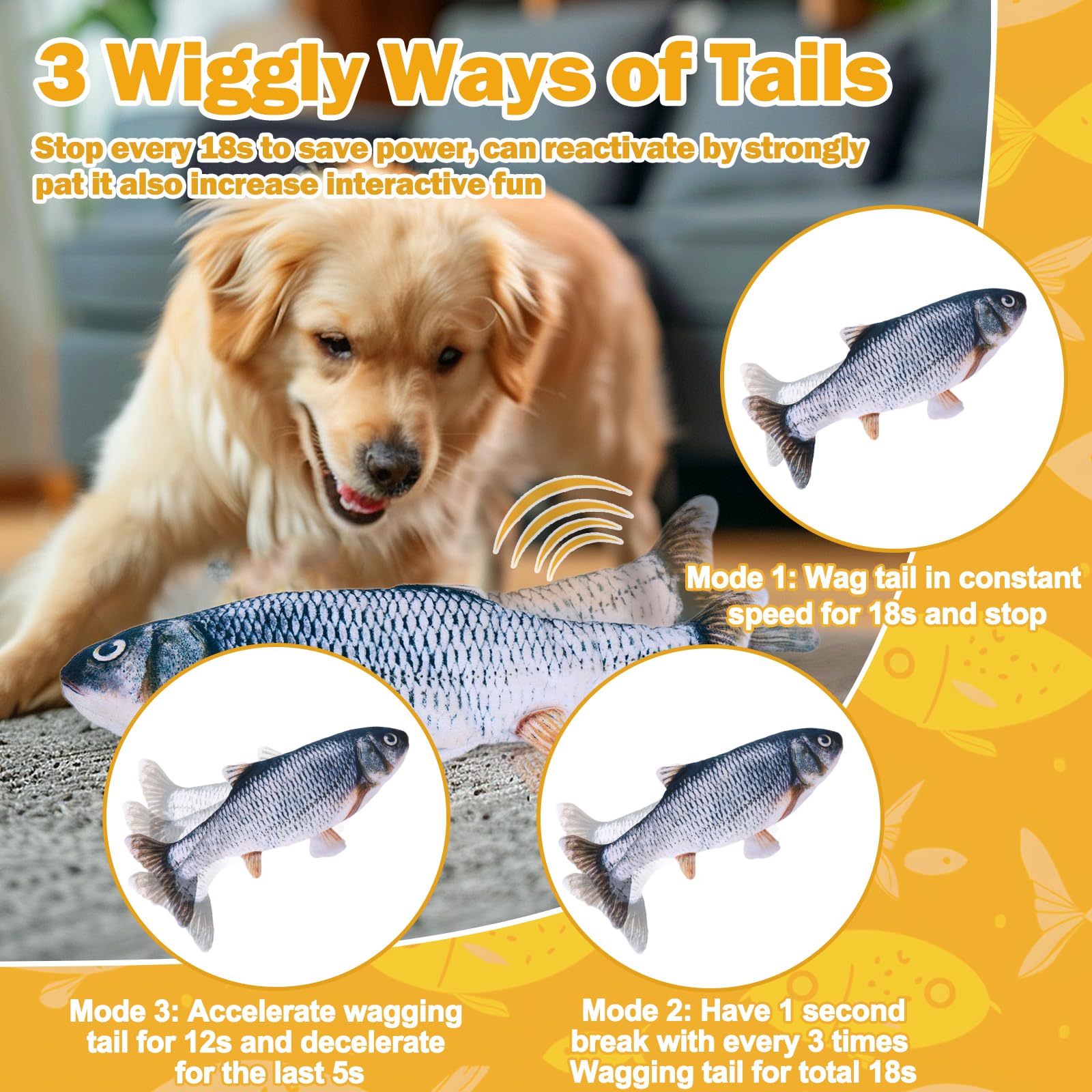 Mity Rain interactive dog toy with wobbling tail for mental stimulation during playtime