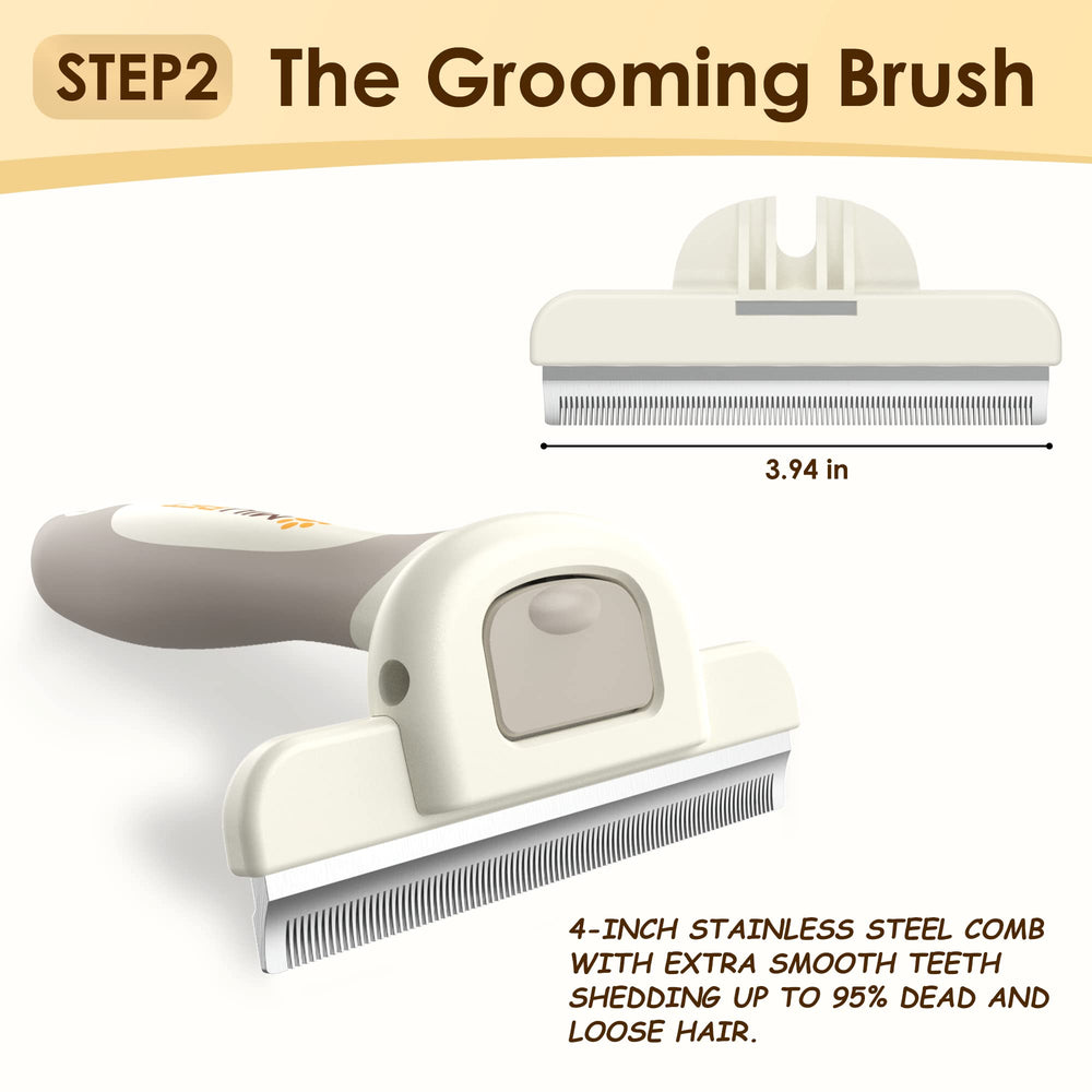MIU PET detachable comb head demonstrates easy clean head swap