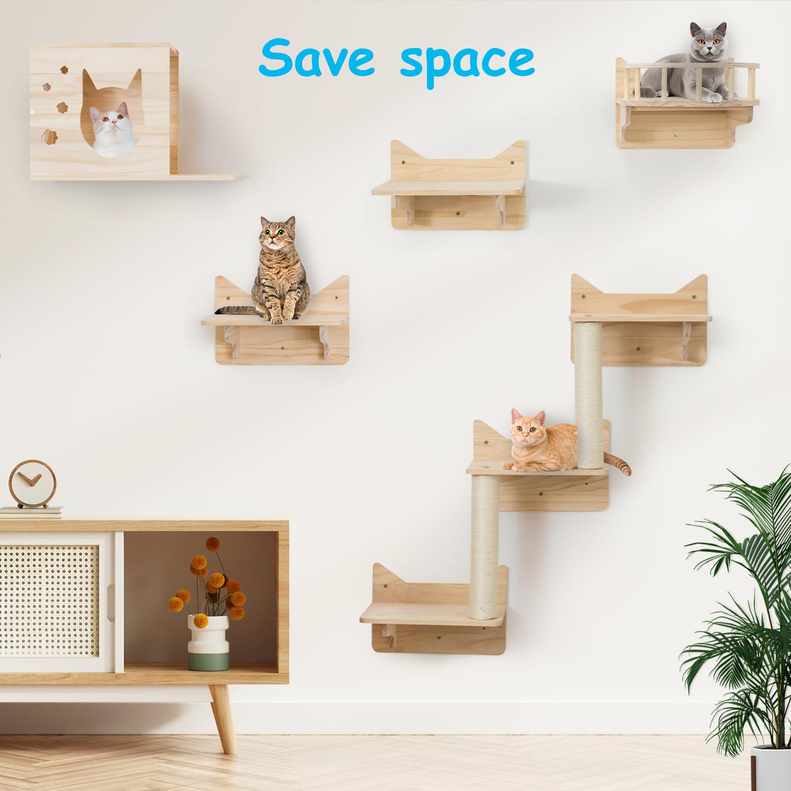 MIUZMORE pine-wood-construction: durable, stylish wood design blends with decor