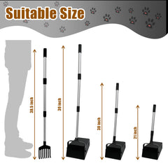 MIVERYEA pooper scooper easy-clean design allows hose rinse and simple storage.