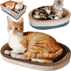 miwoowim 3PSC cardboard scratcher box shown for kittens and scratching fun.