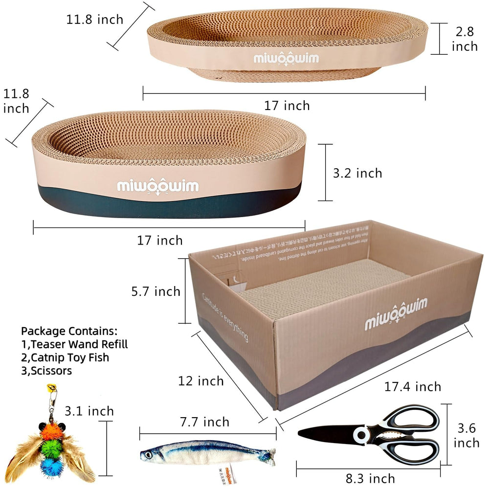 miwoowim 3PSC ergonomic bowl design provides secure resting spot for curling cats.