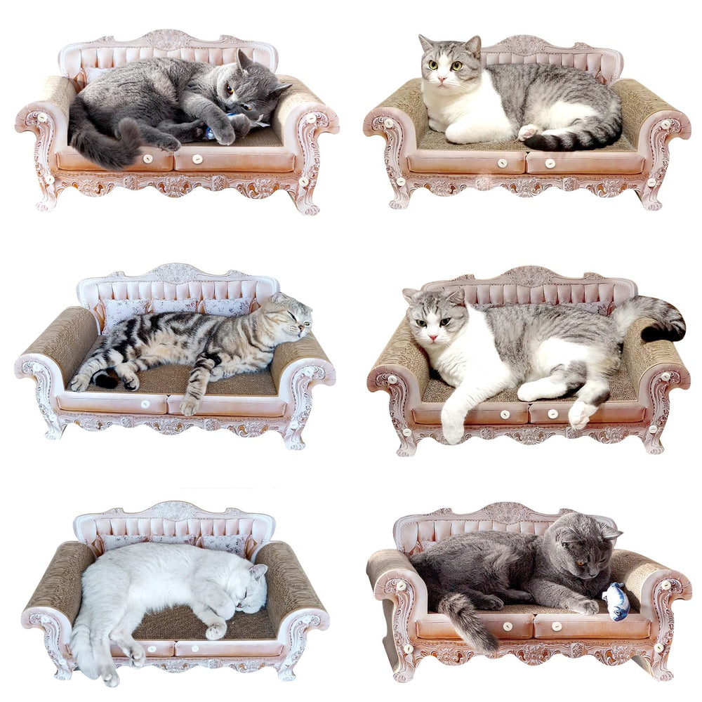miwoowim cat scratcher bed box house – cozy cardboard cubby