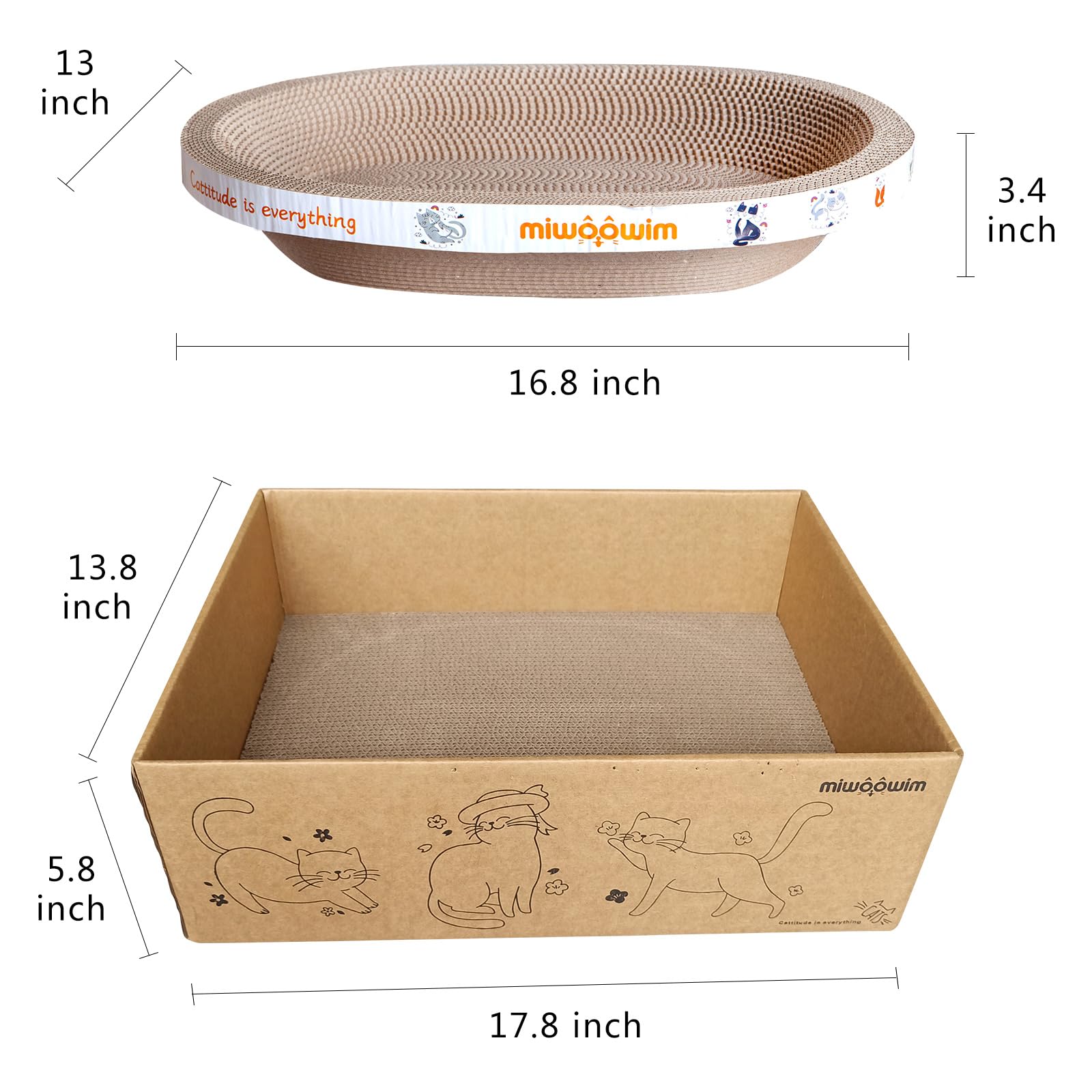 Miwoowim scratcher set helps protect furniture by satisfying scratching instincts