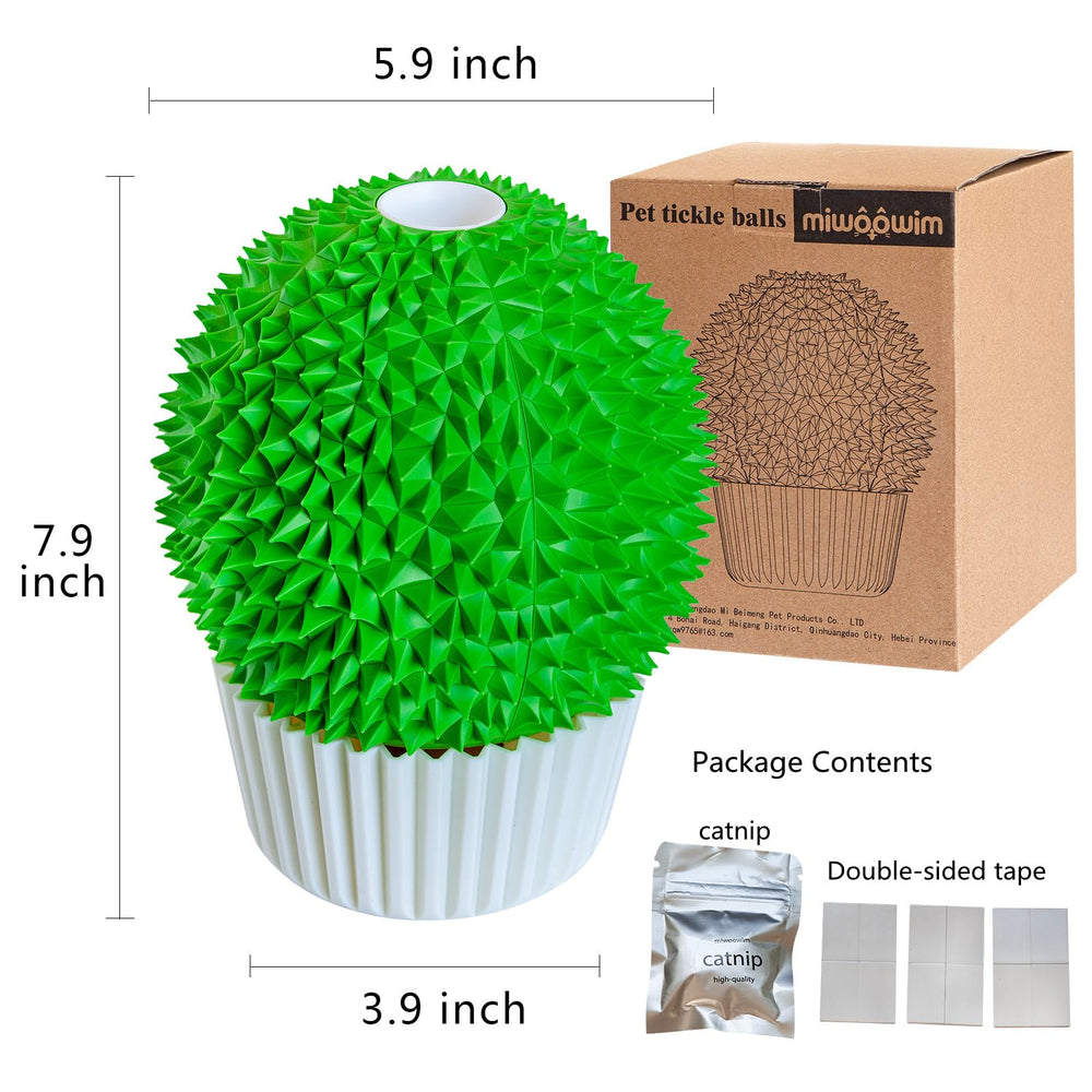 Miwoowim Catnip Feeder surface is easy to clean after shedding and licking sessions