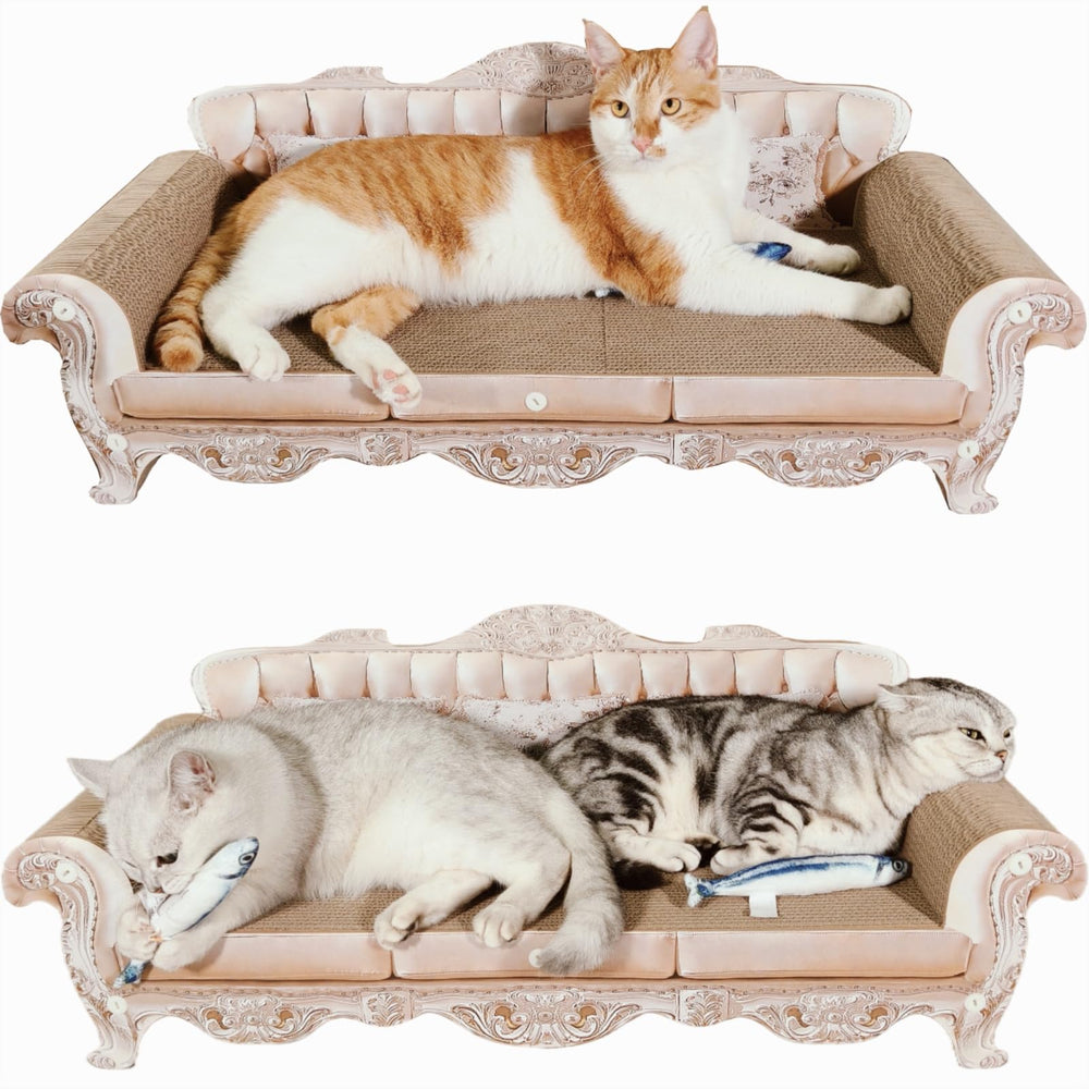 Miwoowim extra-large sofa scratcher 31.5 inches for roomy scratching