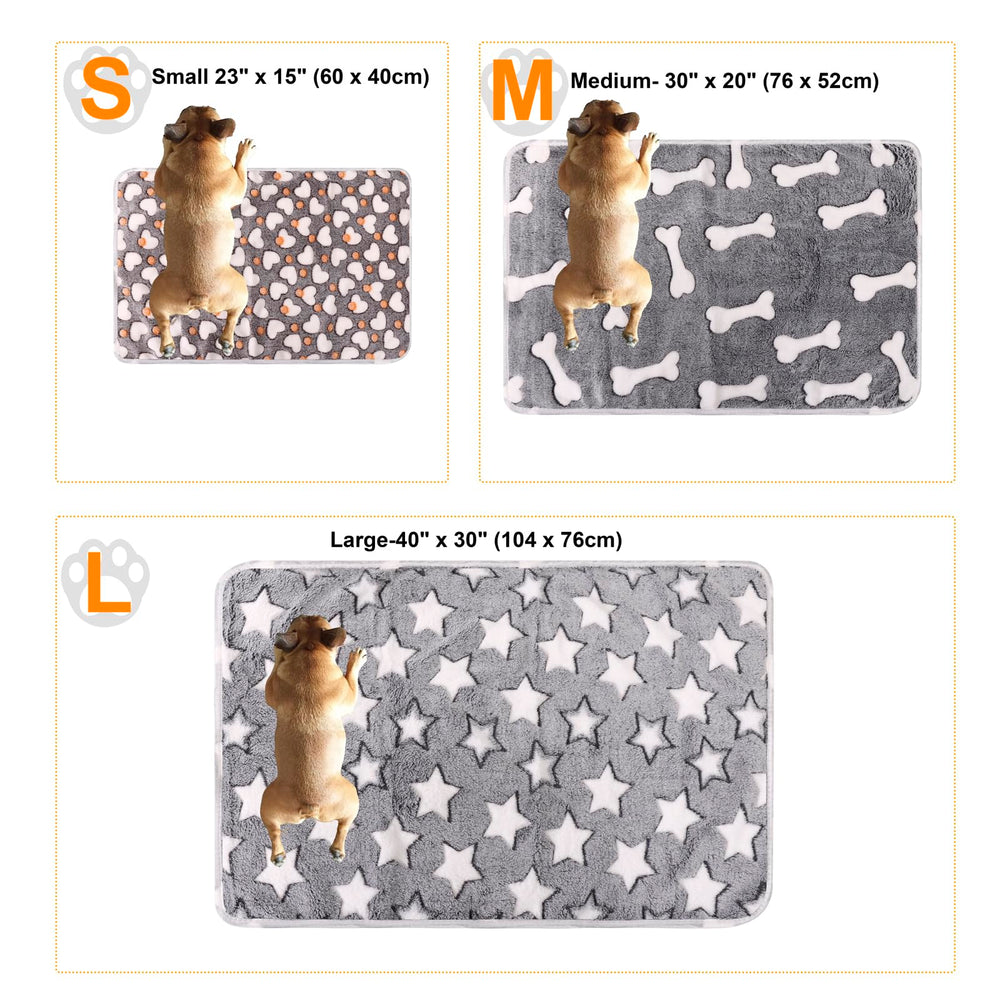 MIWOPET Soft double-sided flannel blanket for year-round warmth.