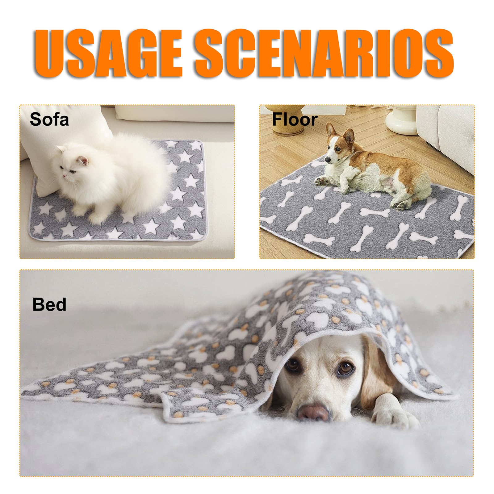 MIWOPET Machine washable pet blanket stays fluffy after washing.