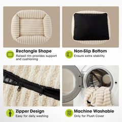 MIXJOY bed with anti-slip bottom for stable indoor use