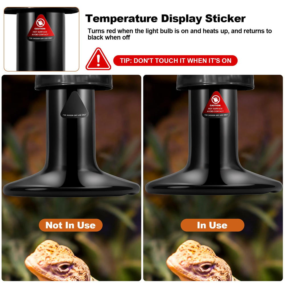 MIXJOY ceramic heat emitter with E26-base compatibility fits standard fixtures.