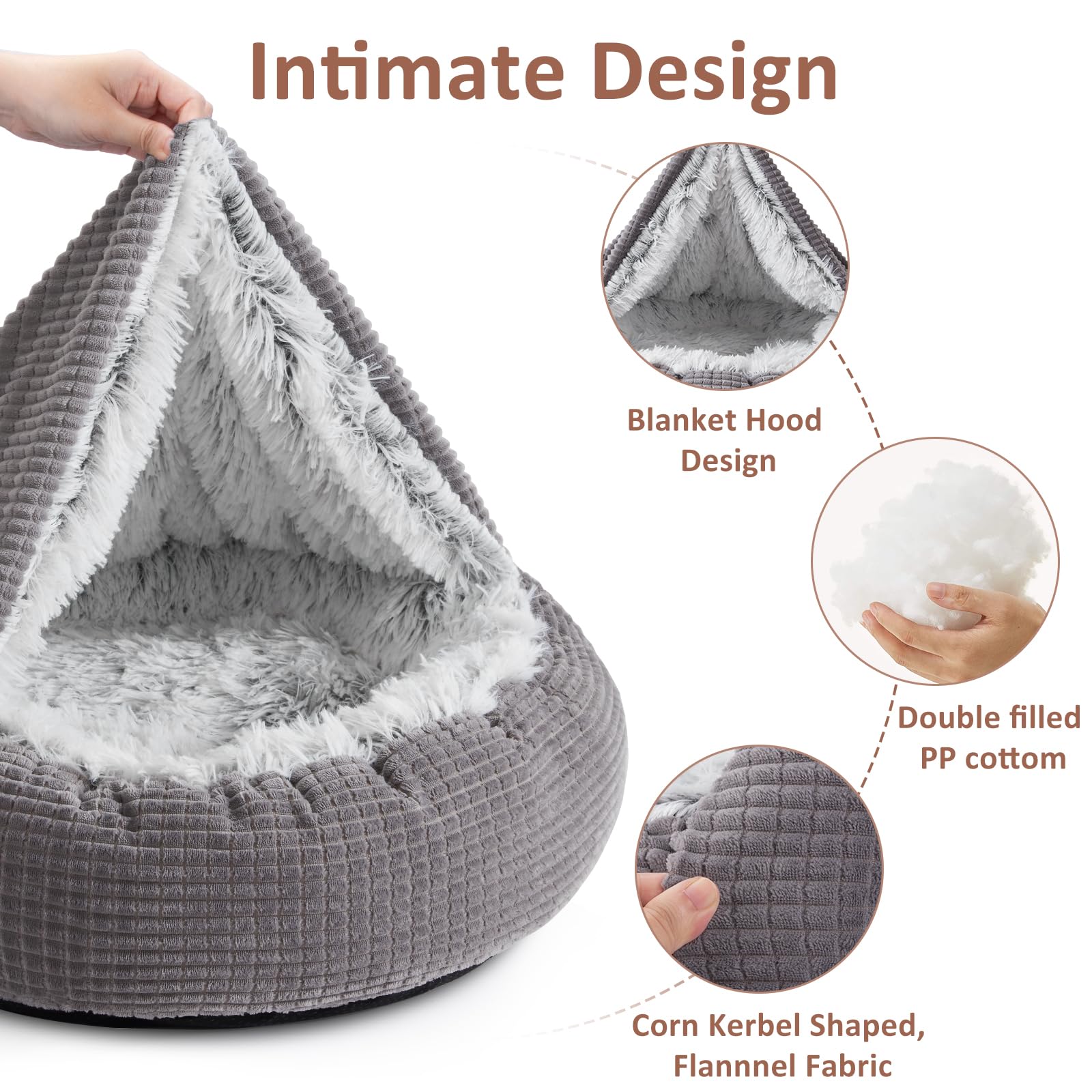 MIXJOY anti-slip bottom keeps bed steady on hardwood floors