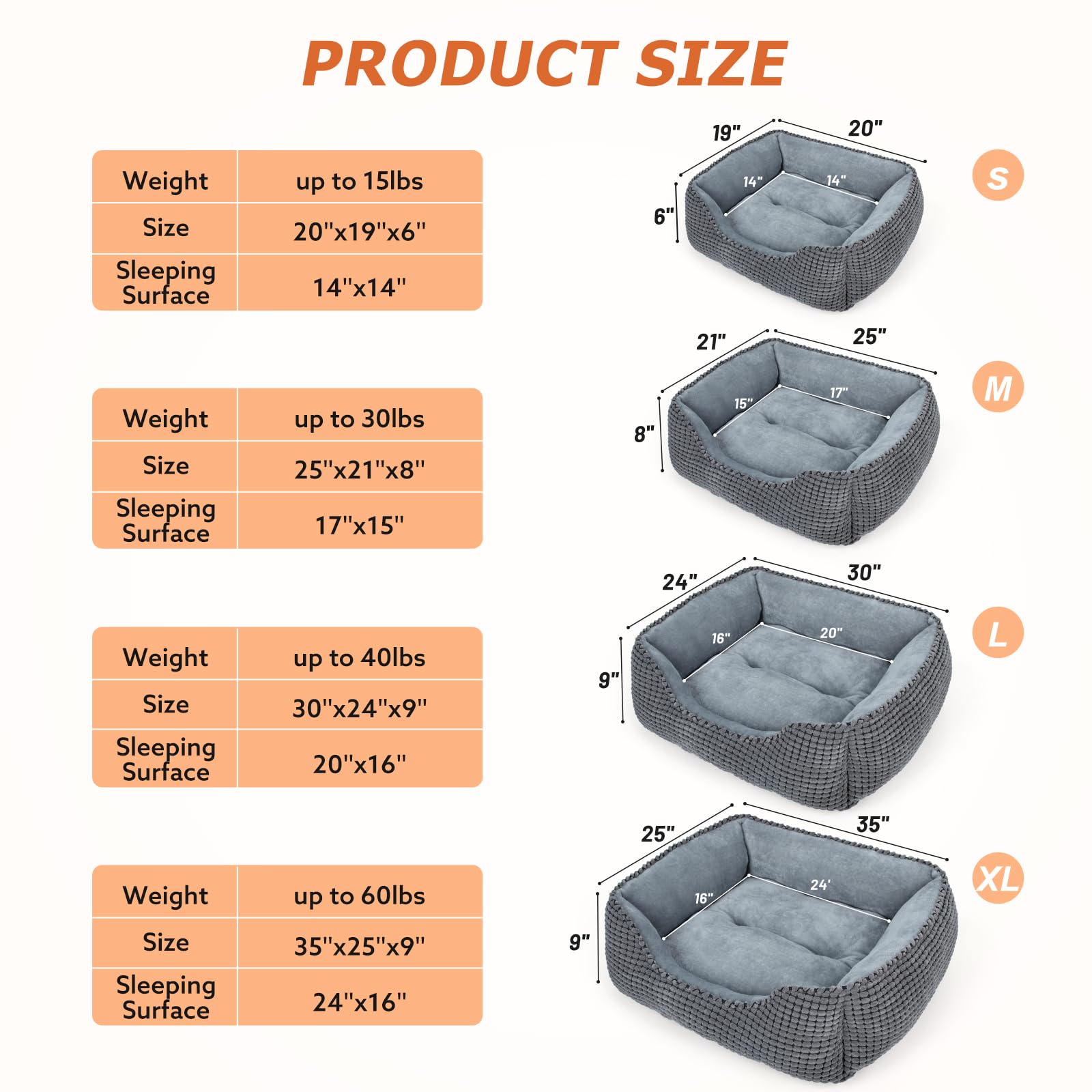 MIXJOY anti-slip bottom keeps the bed in place on any floor.