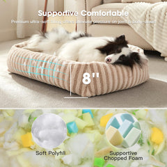 MIXJOY dog bed anti-slip bottom keeps bed in place during play.