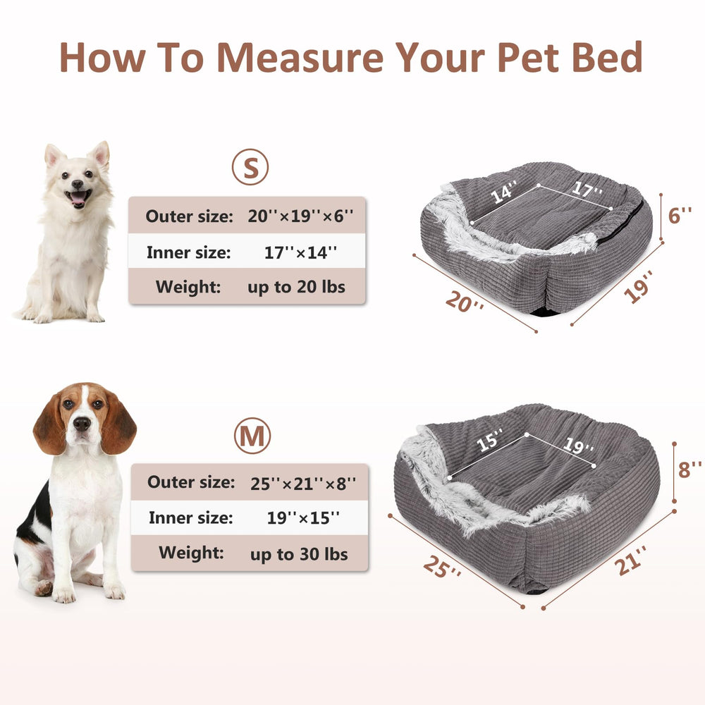 MIXJOY dog bed non-slip bottom keeps bed steady on wood or tile floors