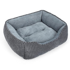MIXJOY dog bed rectangle 35'' grey, roomy for naps indoors or outdoors.