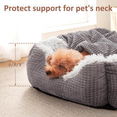 MIXJOY hooded blanket with hidden zipper for secure, private napping